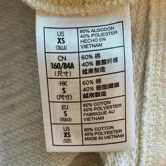 Walt Disney World Disney Parks Magic Kingdom Castle Sweatshirt Ivory Grey XS - Picture 15 of 16